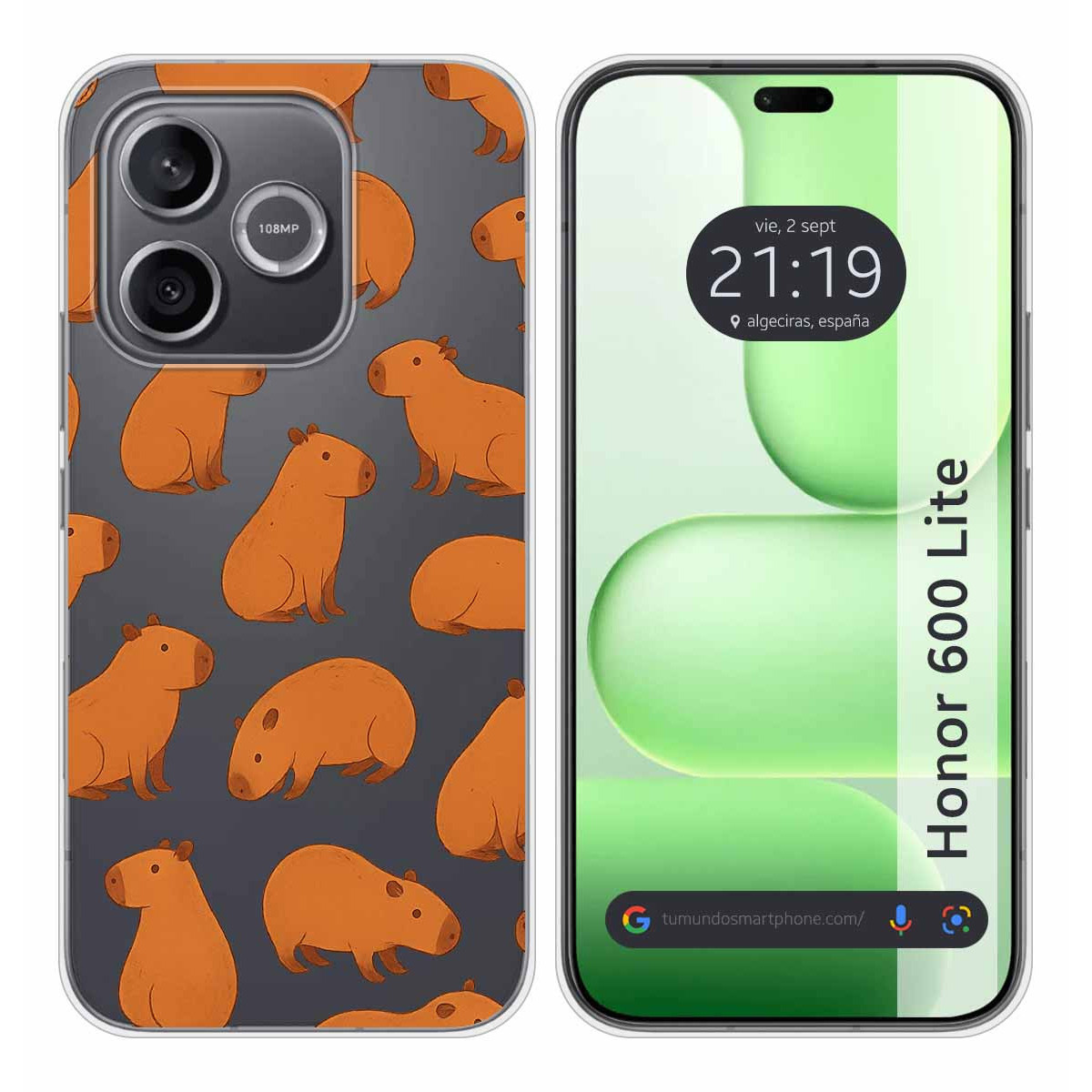 Funda Silicona Transparente para Huawei Honor...