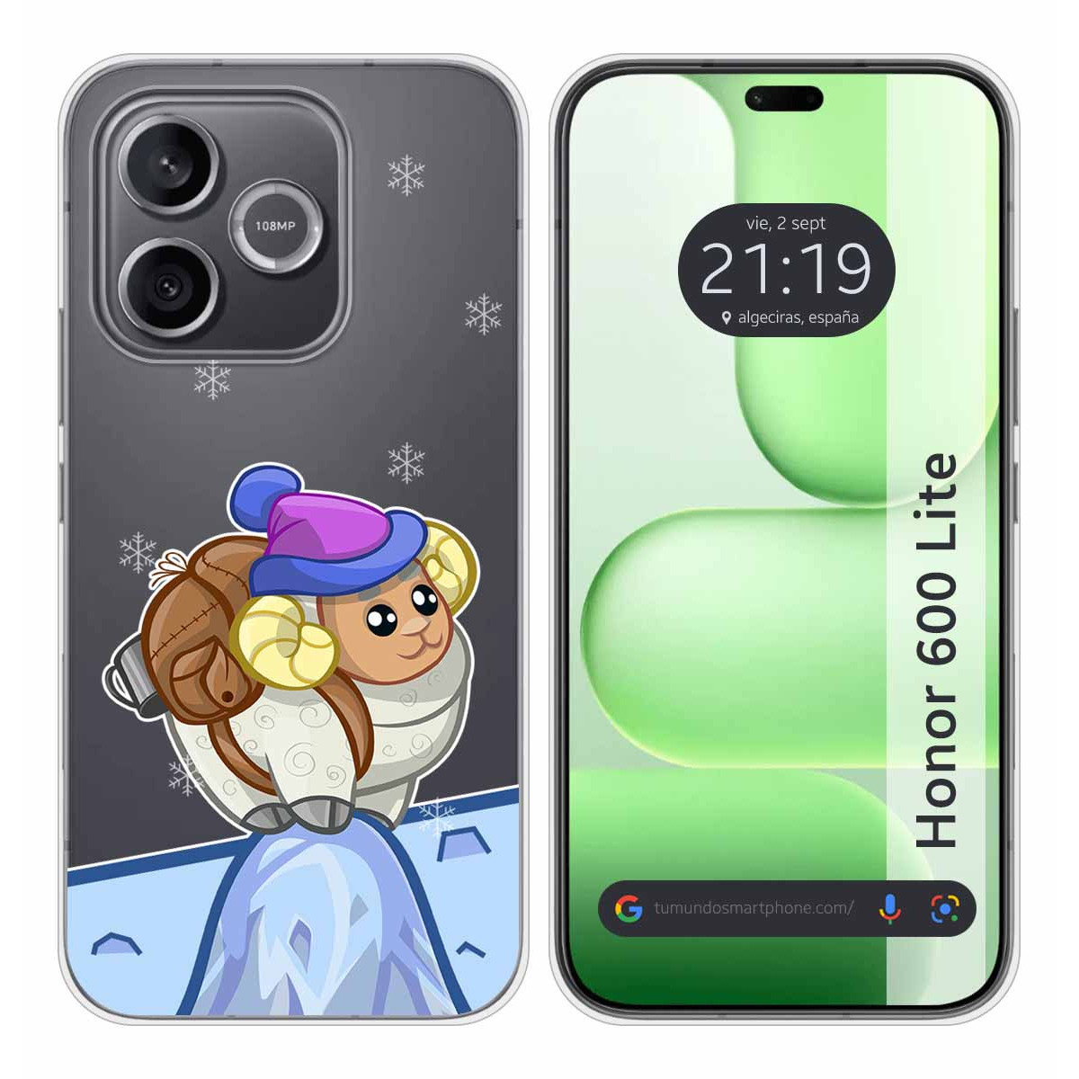 Funda Silicona Transparente para Huawei Honor...