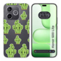 Funda Silicona Transparente para Huawei Honor 600 Lite 5G diseño Cactus Dibujos