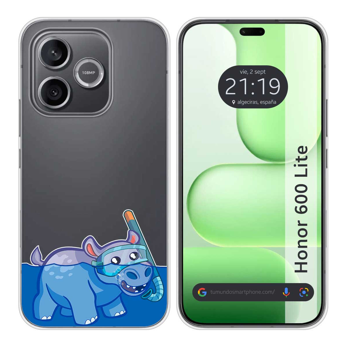 Funda Silicona Transparente para Huawei Honor...