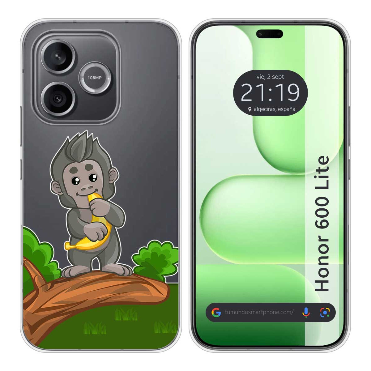 Funda Silicona Transparente para Huawei Honor...
