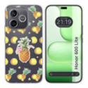 Funda Silicona Transparente para Huawei Honor 600 Lite 5G diseño Piña Dibujos