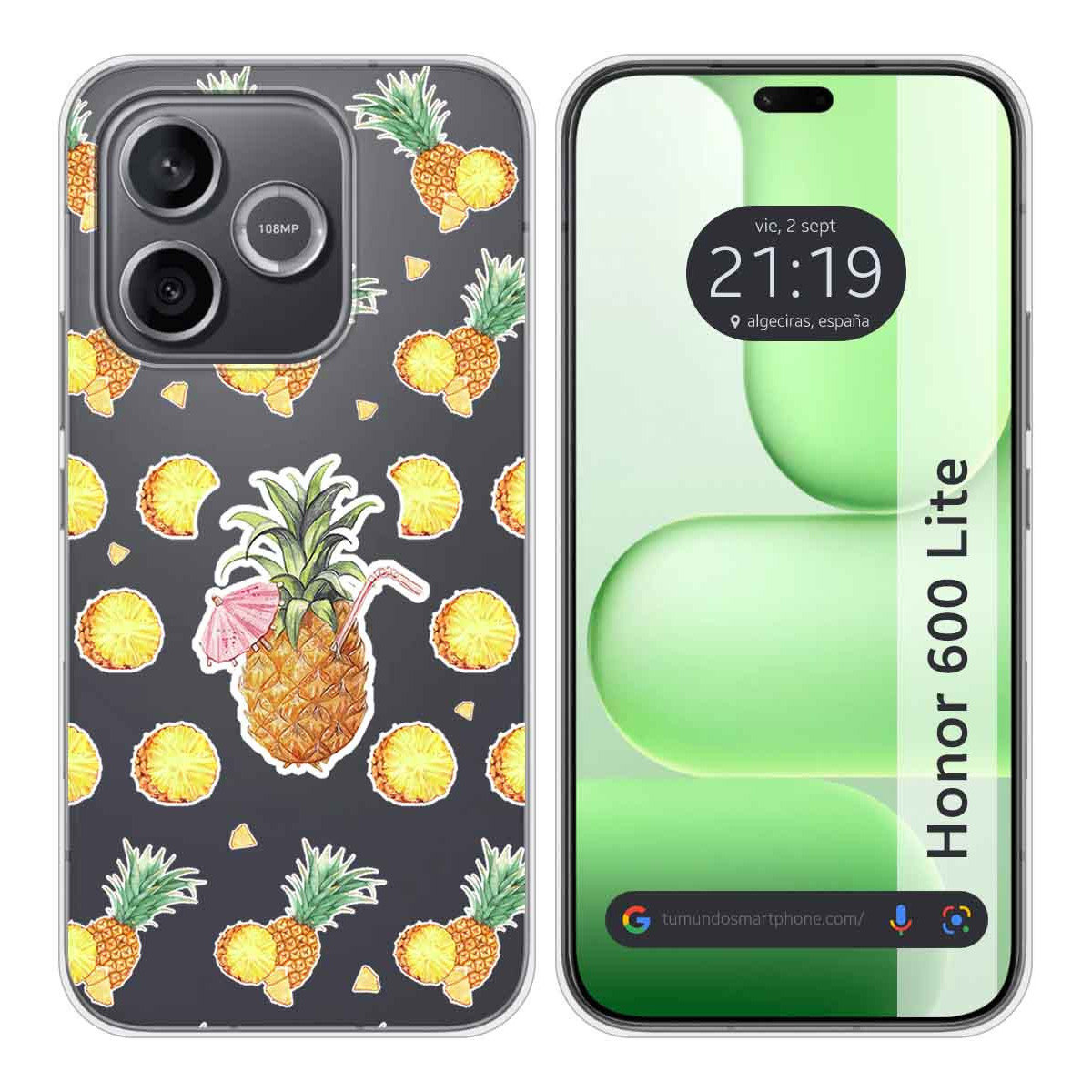 Funda Silicona Transparente para Huawei Honor...