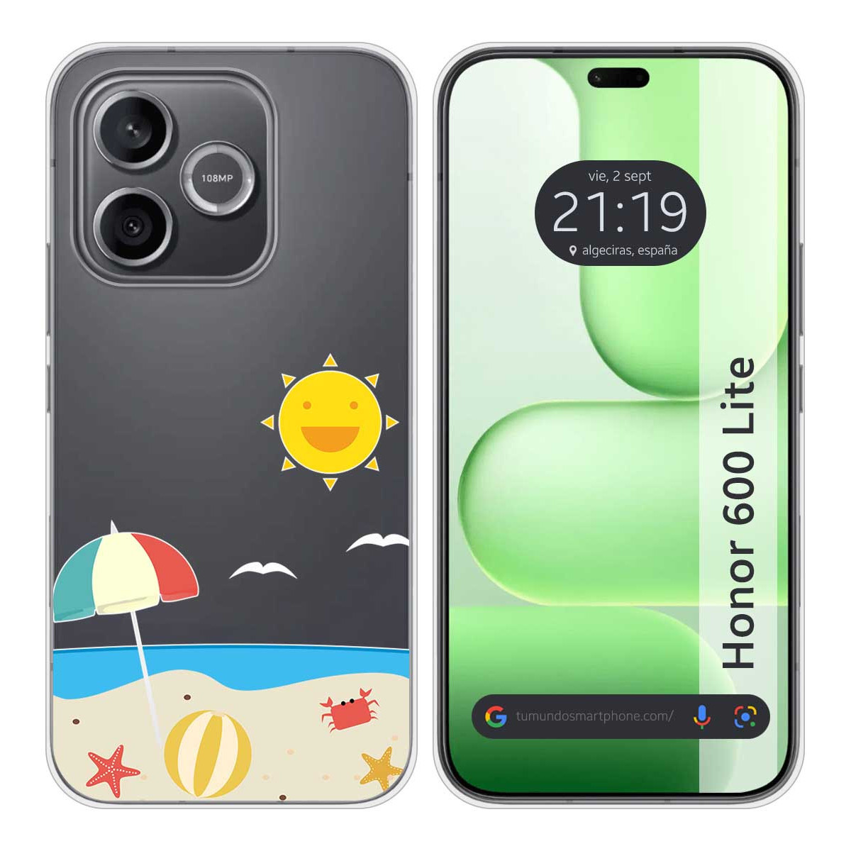 Funda Silicona Transparente para Huawei Honor...