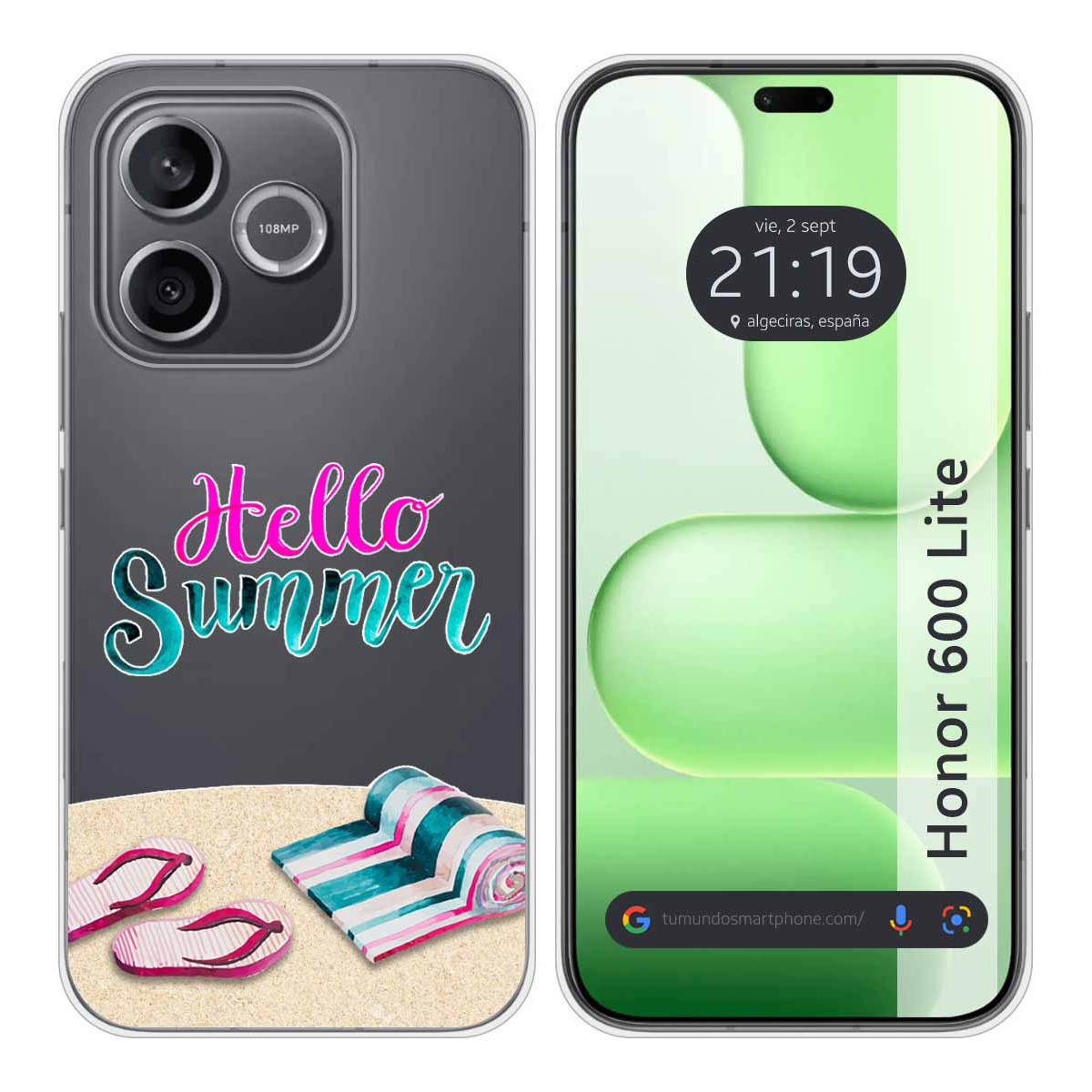 Funda Silicona Transparente para Huawei Honor...