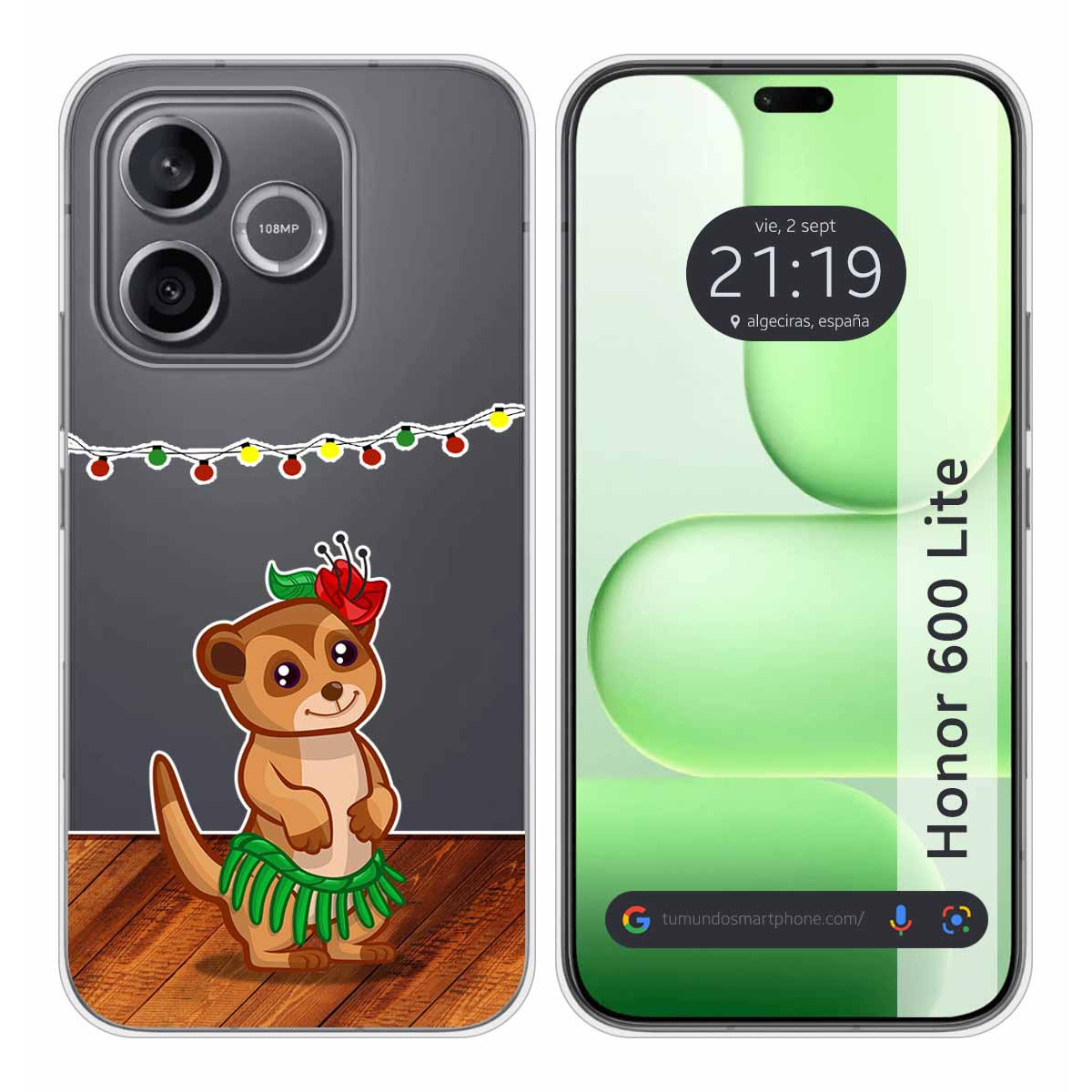 Funda Silicona Transparente para Huawei Honor...