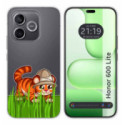 Funda Silicona Transparente para Huawei Honor 600 Lite 5G diseño Tigre Dibujos