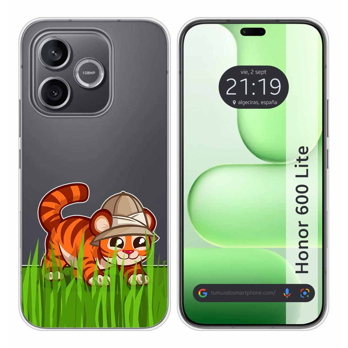 Funda Silicona Transparente para Huawei Honor...