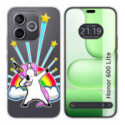 Funda Silicona Transparente para Huawei Honor 600 Lite 5G diseño Unicornio Dibujos