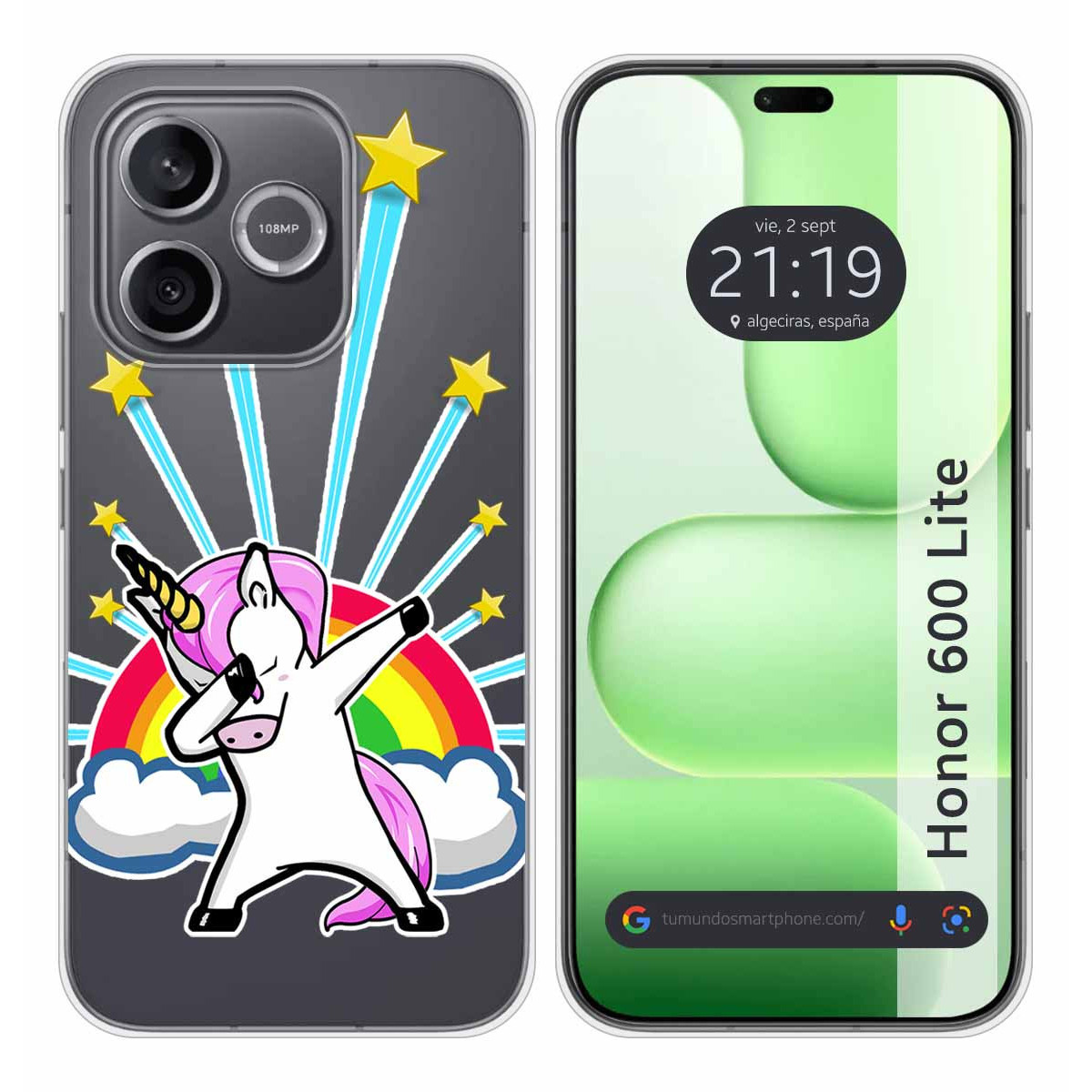 Funda Silicona Transparente para Huawei Honor...
