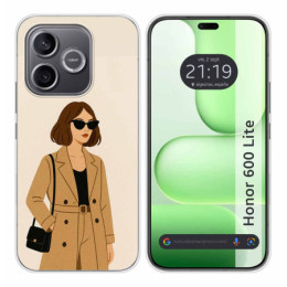 Funda Silicona para Huawei Honor 600 Lite 5G diseño Mujer...