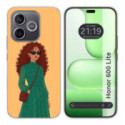 Funda Silicona para Huawei Honor 600 Lite 5G diseño Mujer 06 Dibujos