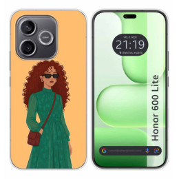 Funda Silicona para Huawei Honor 600 Lite 5G diseño Mujer...