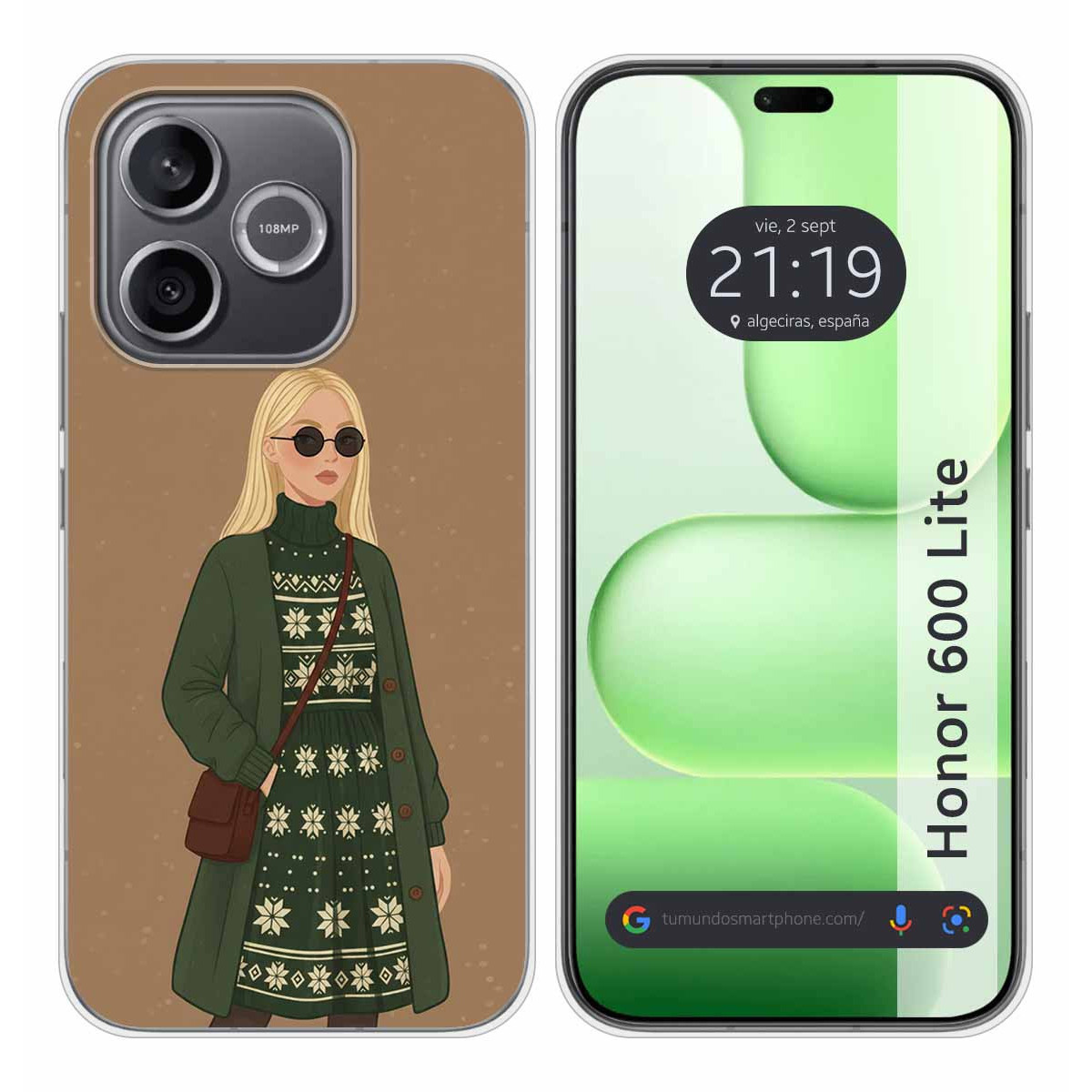 Funda Silicona para Huawei Honor 600 Lite 5G...