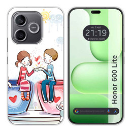 Funda Silicona para Huawei Honor 600 Lite 5G diseño Café...