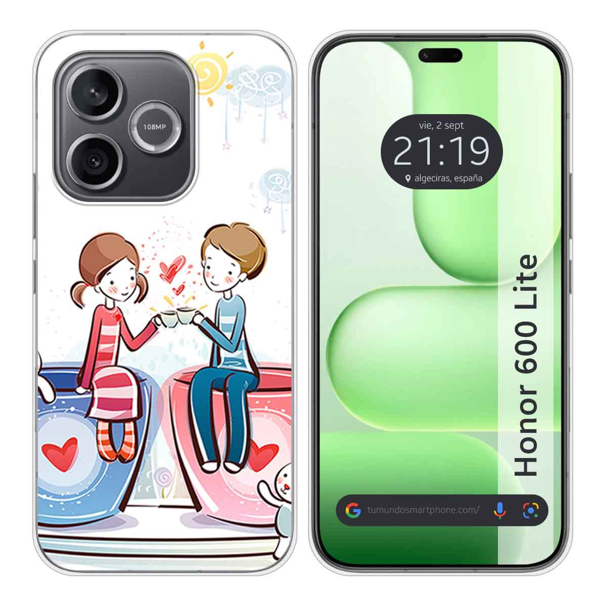 Funda Silicona para Huawei Honor 600 Lite 5G...