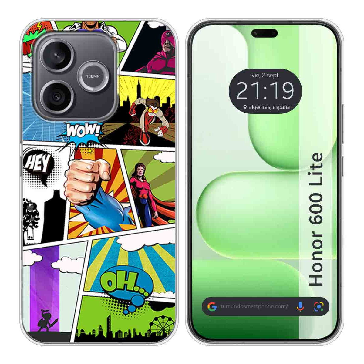 Funda Silicona para Huawei Honor 600 Lite 5G...