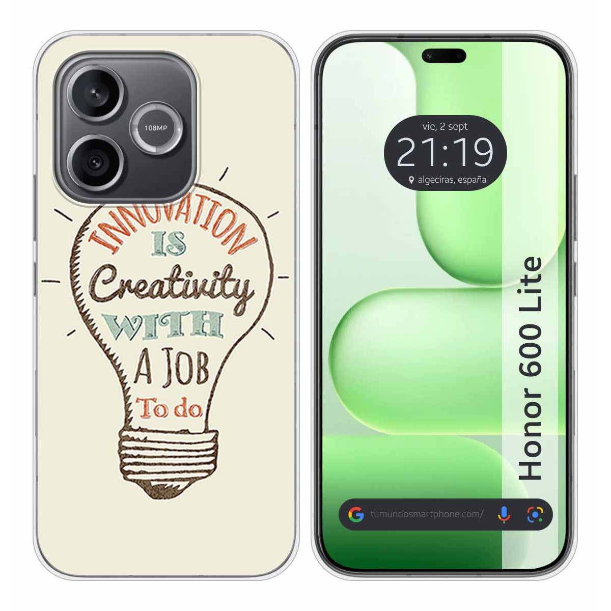 Funda Silicona para Huawei Honor 600 Lite 5G...