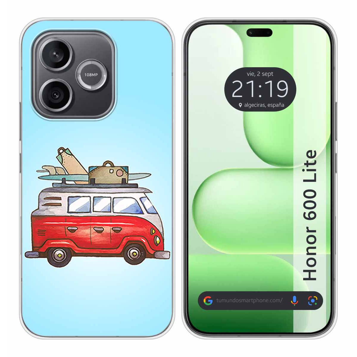 Funda Silicona para Huawei Honor 600 Lite 5G...