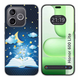 Funda Silicona para Huawei Honor 600 Lite 5G diseño Libro...
