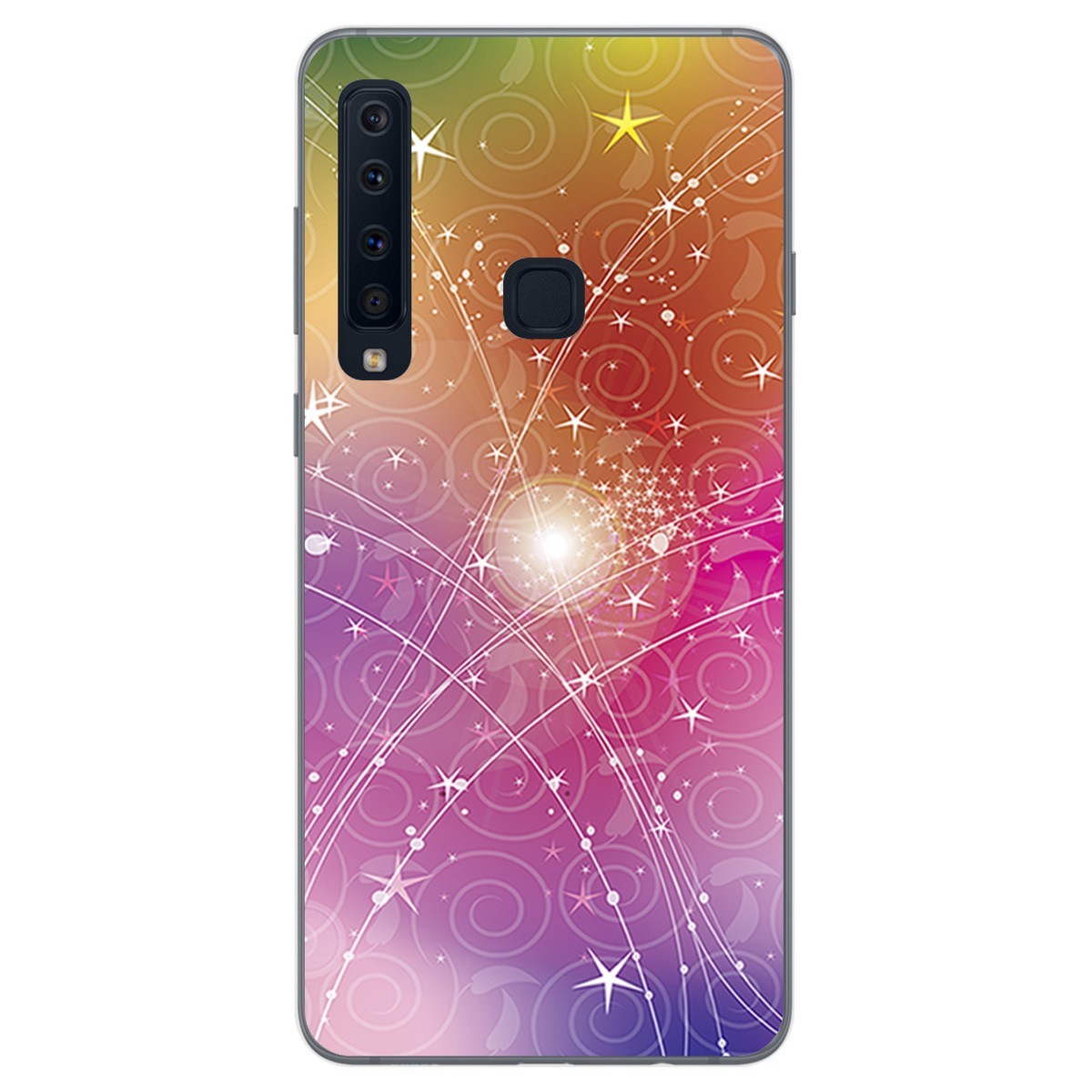 Funda Gel Tpu para Samsung Galaxy A9 (2018) Diseño Abstracto Dibujos