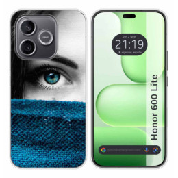 Funda Silicona para Huawei Honor 600 Lite 5G diseño Ojo...
