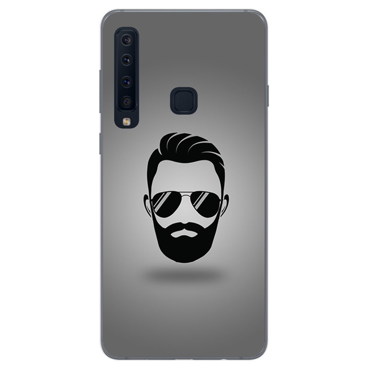 Funda Gel Tpu para Samsung Galaxy A9 (2018) Diseño Barba Dibujos