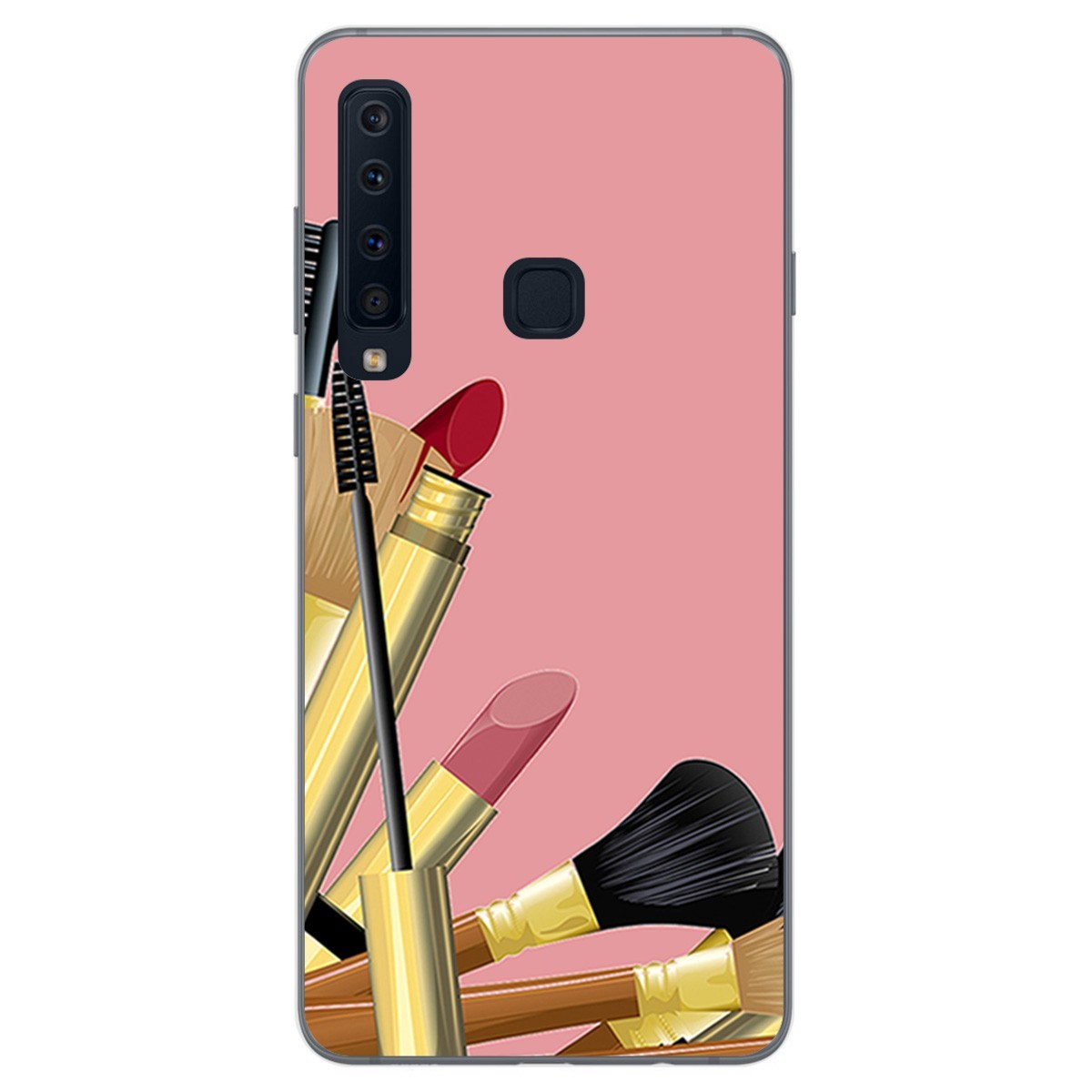 Funda Gel Tpu para Samsung Galaxy A9 (2018) Diseño Brochas Dibujos