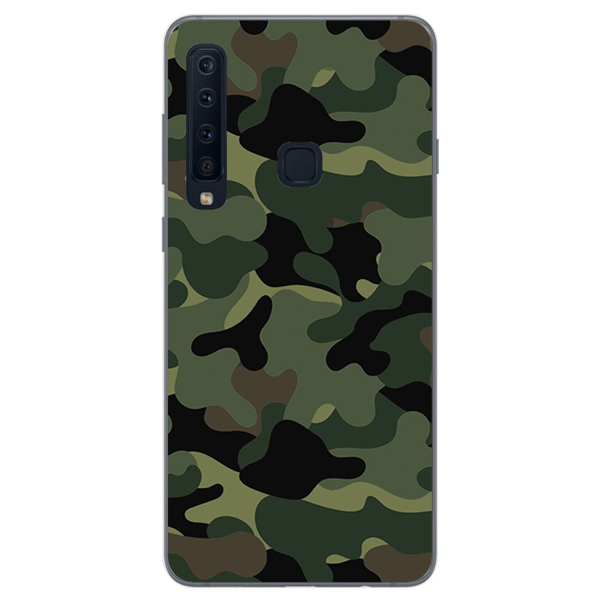 Funda Gel Tpu para Samsung Galaxy A9 (2018) Diseño Camuflaje Dibujos
