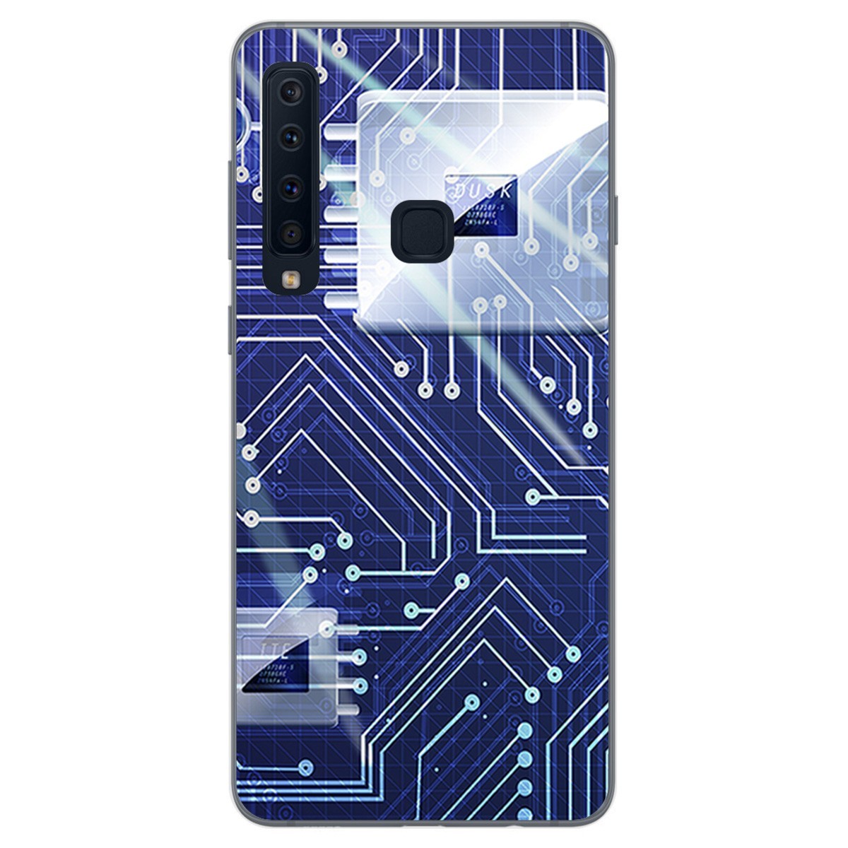 Funda Gel Tpu para Samsung Galaxy A9 (2018) Diseño Circuito Dibujos
