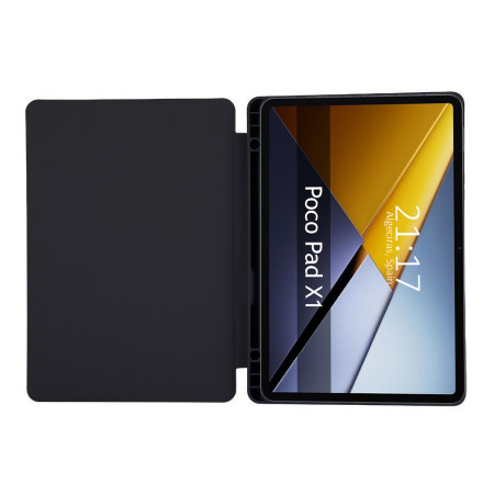 Funda con tapa Smart para Xiaomi Poco Pad X1 color Negro