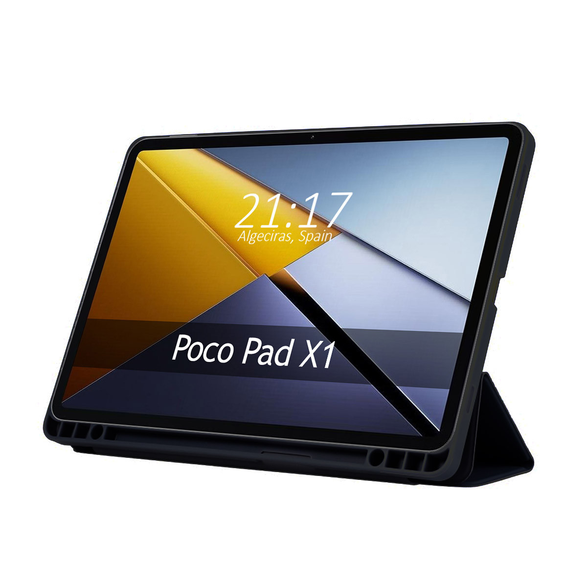 Funda con tapa Smart para Xiaomi Poco Pad X1 color Negro