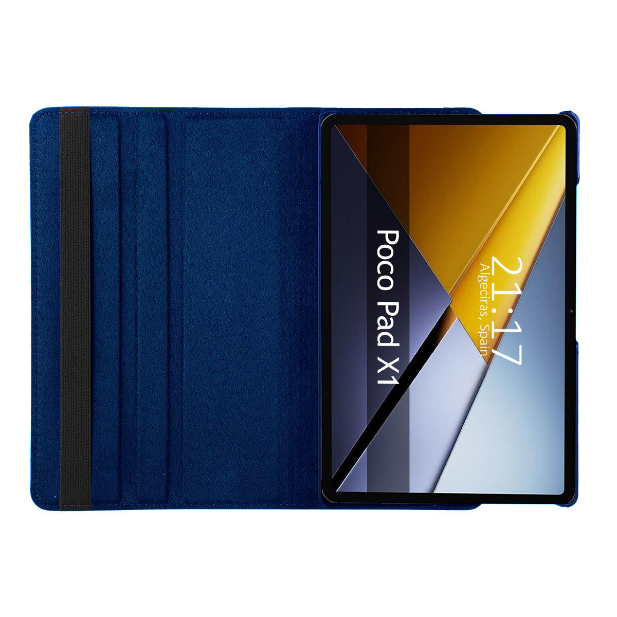 Funda Giratoria 360 para Xiaomi Poco Pad X1 color Azul