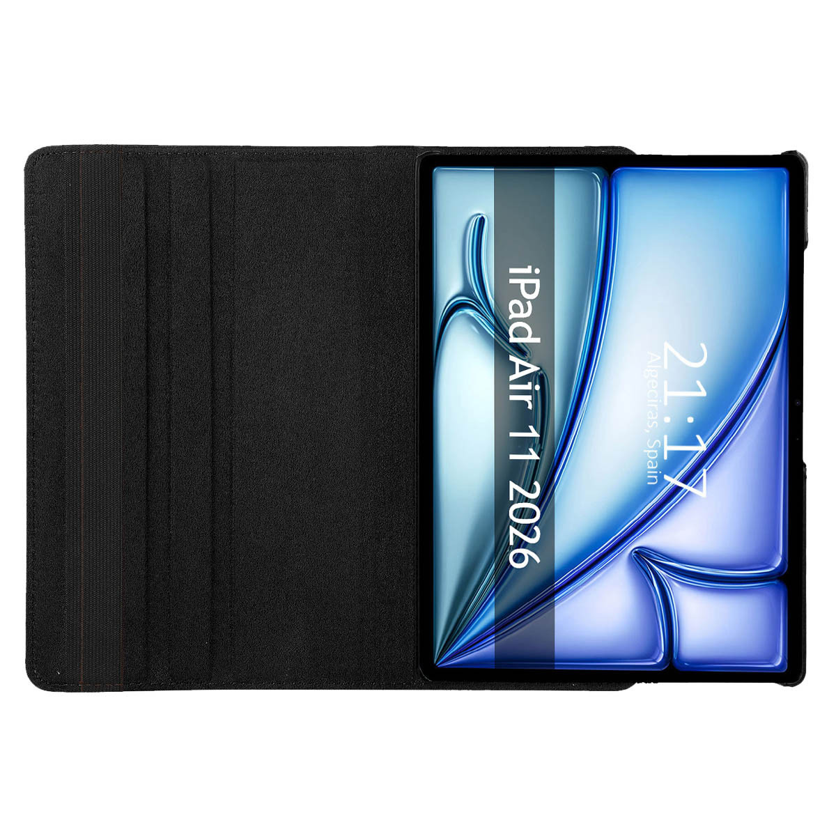 Funda Giratoria 360 para Apple iPad Air 2026 11 (M4) color Negro