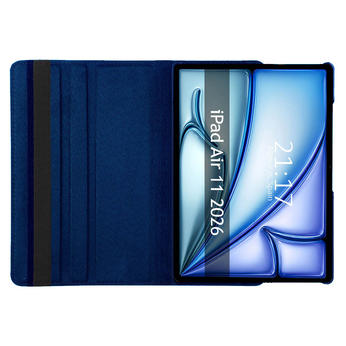 Funda Giratoria 360 para Apple iPad Air 2026 11 (M4) color Azul
