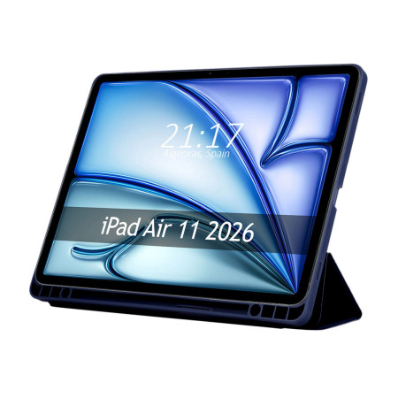 Funda con tapa Smart para Apple iPad Air 2026 11 (M4) color Azul