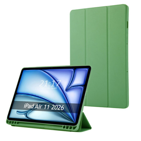 Funda con tapa Smart para Apple iPad Air 2026 11 (M4) color Verde