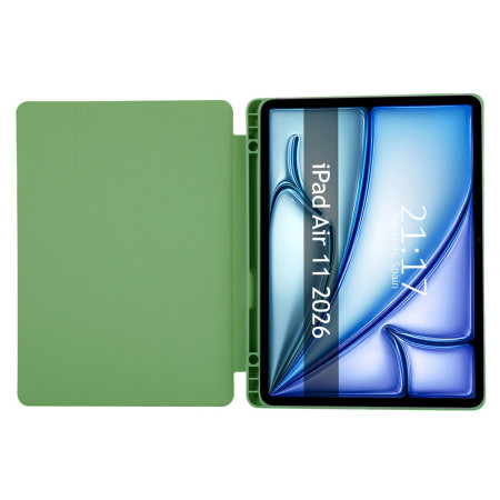 Funda con tapa Smart para Apple iPad Air 2026 11 (M4) color Verde