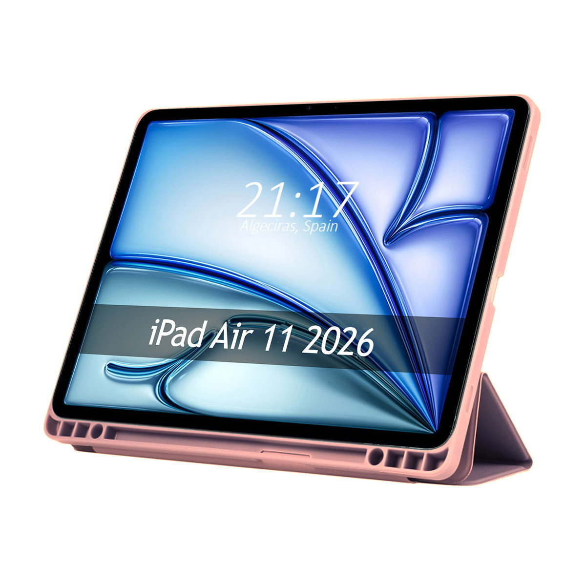 Funda con tapa Smart para Apple iPad Air 2026 11 (M4) color Rosa