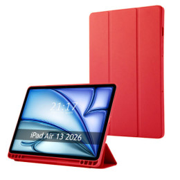 Funda con tapa Smart para Apple iPad Air 2026 13 (M4) color Rojo