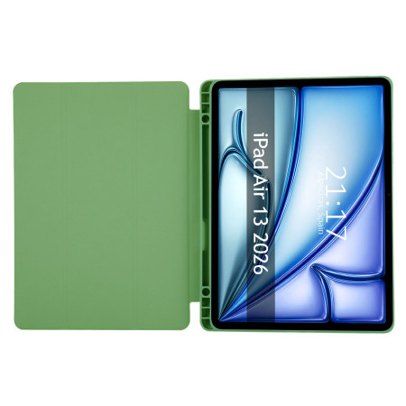 Funda con tapa Smart para Apple iPad Air 2026 13 (M4) color Verde