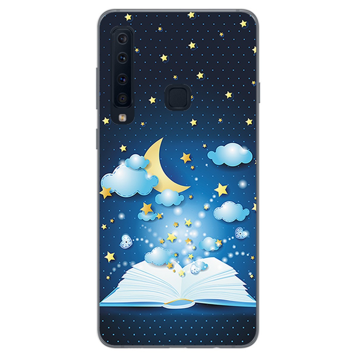 Funda Gel Tpu para Samsung Galaxy A9 (2018) Diseño Libro Cuentos Dibujos