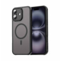 Funda magnética para Iphone 16 Plus (6.7) con borde Negro y protección de camara