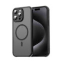 Funda magnética para Iphone 15 Pro Max (6.7) con borde Negro y protección de camara