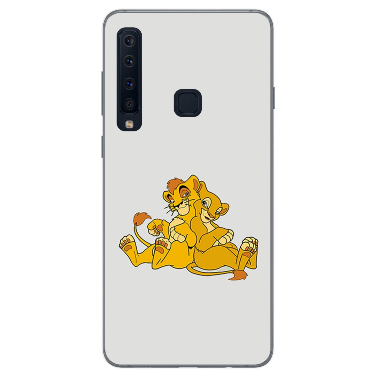 Funda Gel Tpu para Samsung Galaxy A9 (2018) Diseño Leones Dibujos