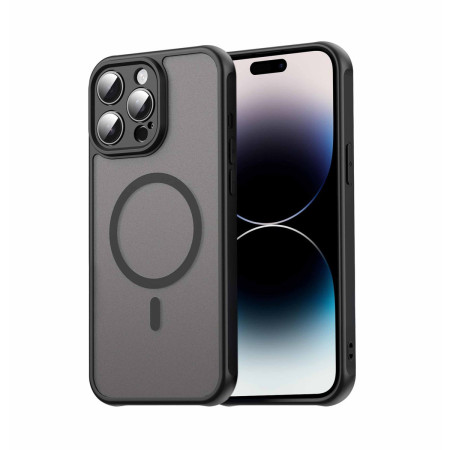 Funda magnética para iPhone 14 Pro (6.1) con borde Negro y protección de camara