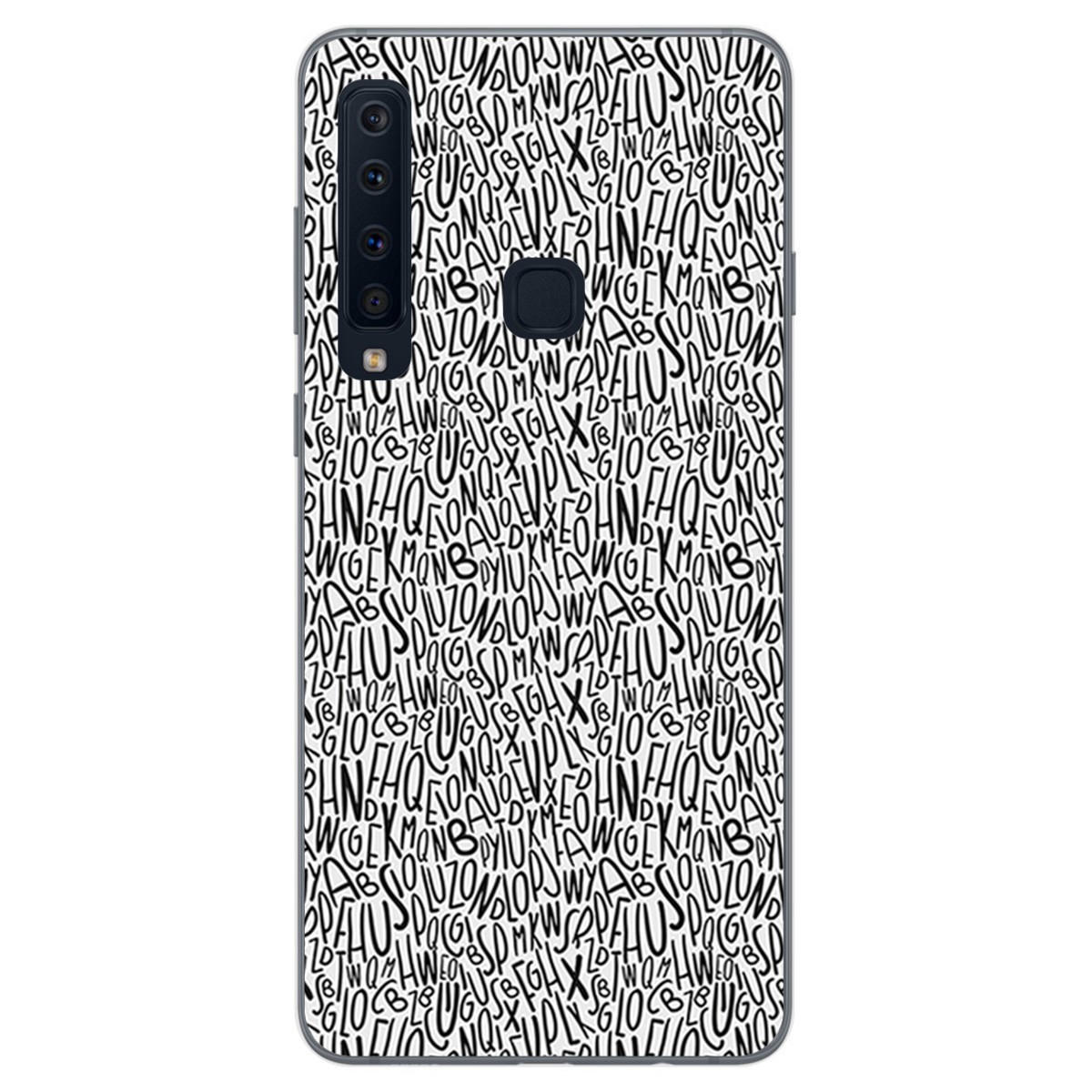 Funda Gel Tpu para Samsung Galaxy A9 (2018) Diseño Letras Dibujos