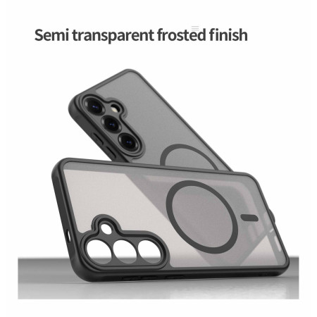 Funda magnética para Samsung Galaxy S26 5G con borde Negro y protección de camara