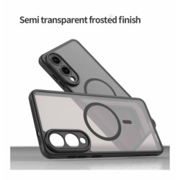 Funda magnética para Samsung Galaxy S25 Edge 5G con borde Negro y protección de camara 2