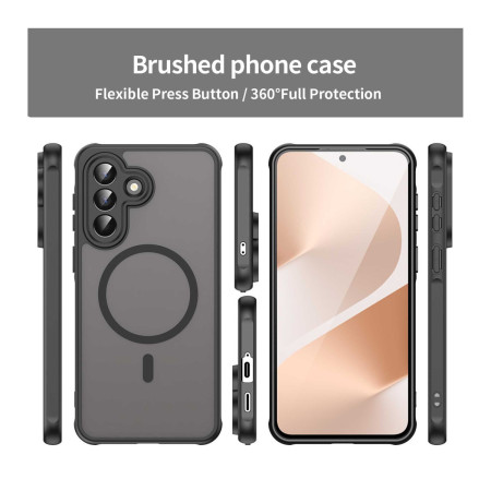 Funda magnética para Samsung Galaxy A36 5G con borde Negro y protección de camara